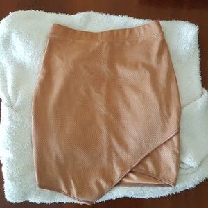 Tan Mini Skirt